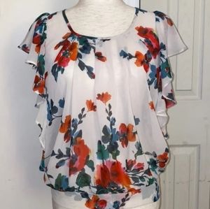Sheer Floral Top
